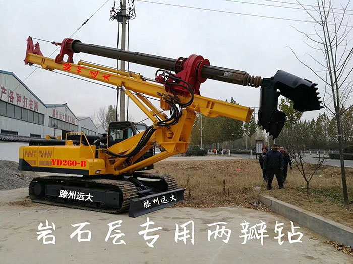 岩石层专用草莓成人在线，钻头为两瓣钻，打桩深度30米，支持定做